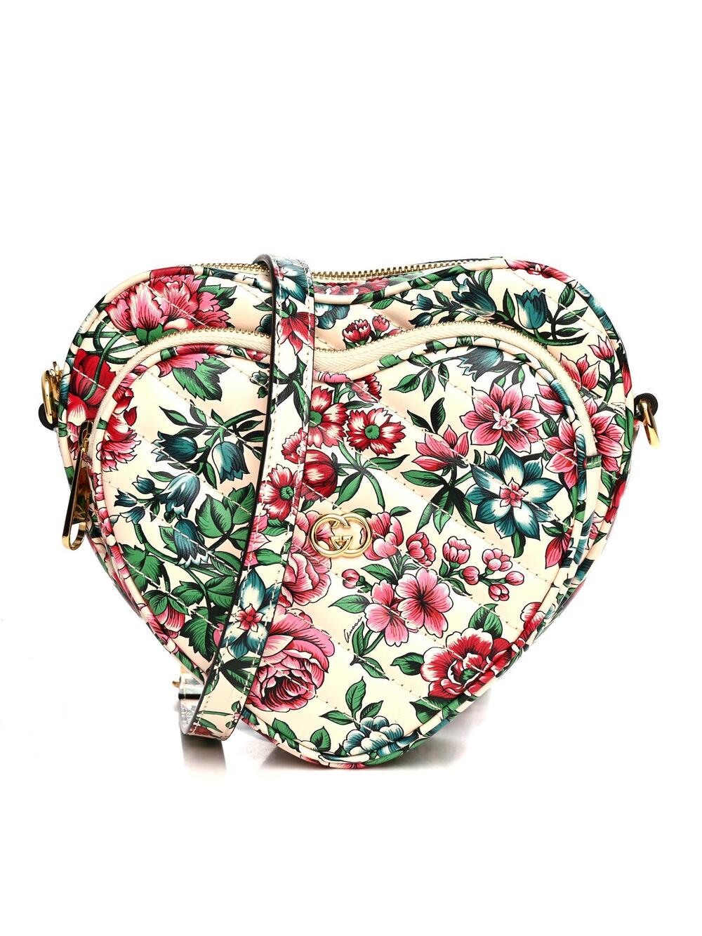 Gucci Calfskin Brit Roses Print #307333G10B